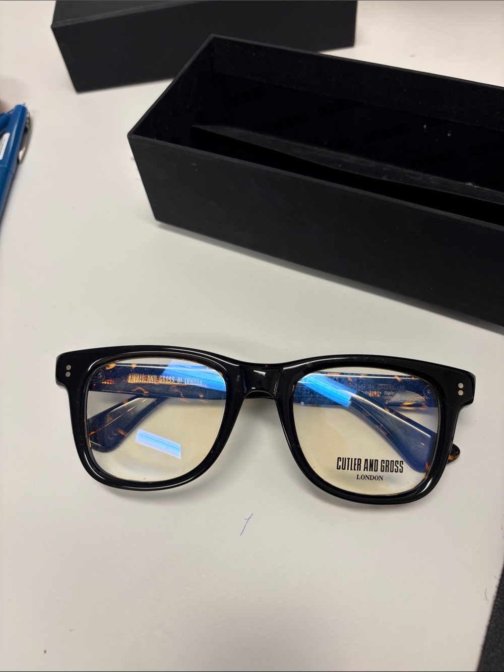 Cutler and Gross Glasses - Black Frame